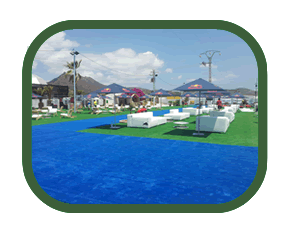 césped artificial para ferias